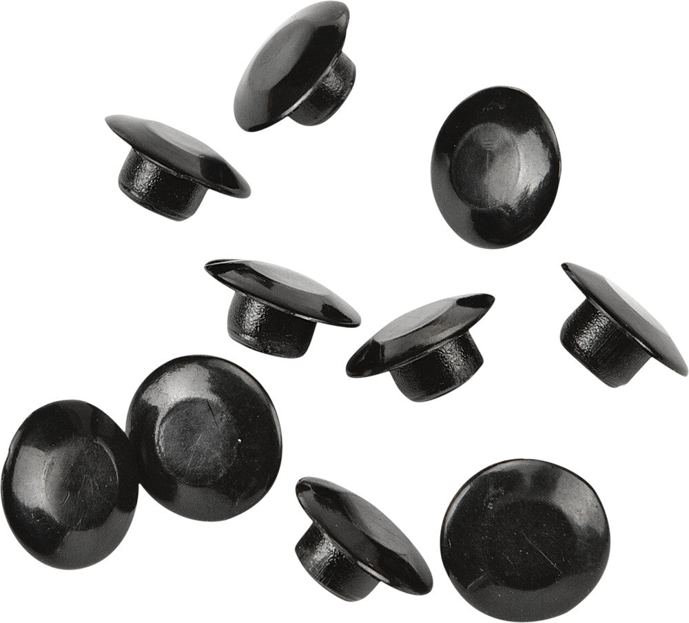 HARDDRIVE H-BAR CLAMP BOLT CAPS BLACK 10/PK