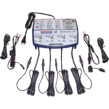 Tecmate OptiMate™ 3 Multi-Battery Charger and Maintainer - 4 Bank