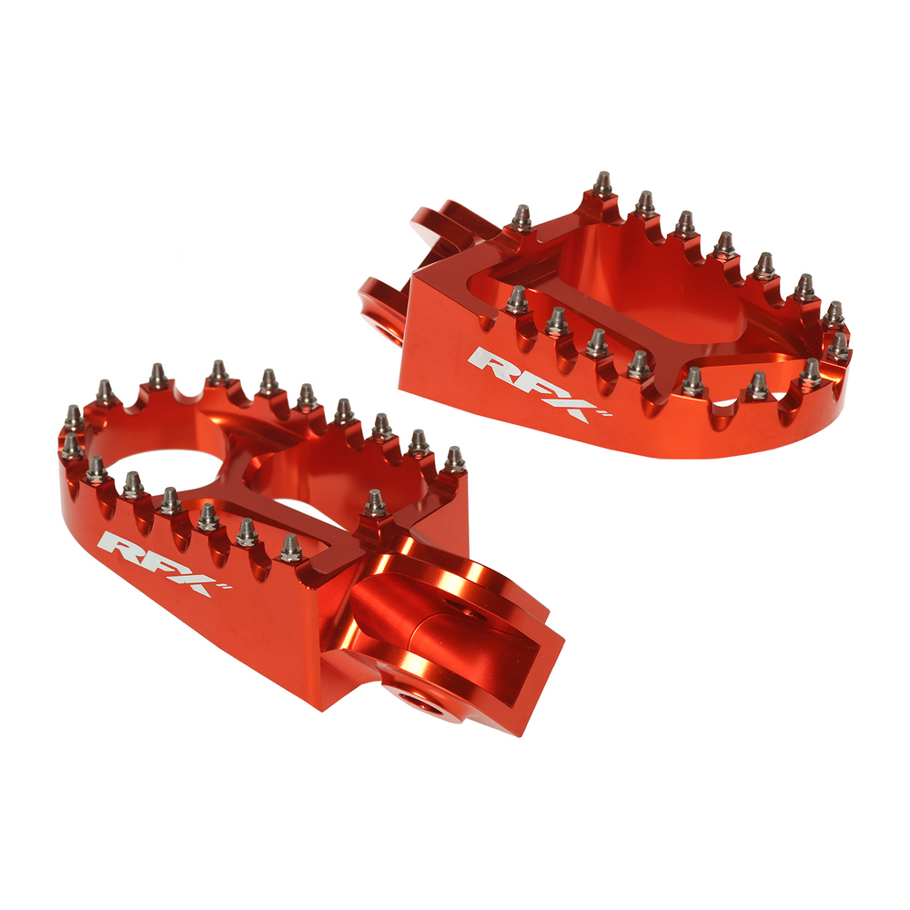 RFX FOOTPEGS ORANGE KTM/HUSQ/GAS