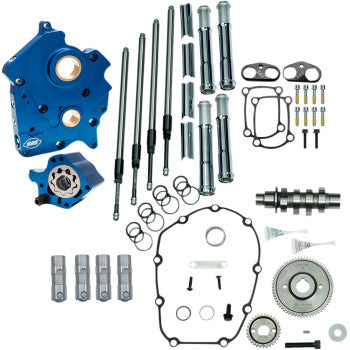 S&S Cycle Cam Chest Kit for M8 - Oil Cooled - 465 Cam - Chrome Pushrods - M8