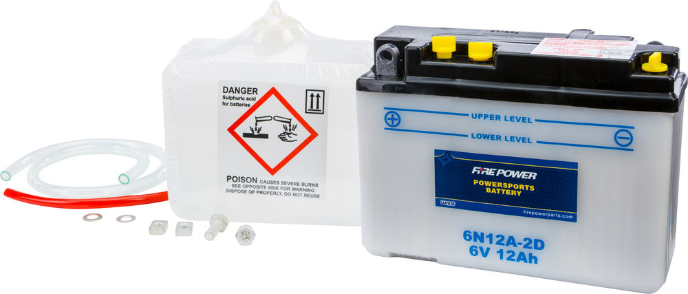 Fire Power Battery W/Acid 6N12A-2D 6V - Honda