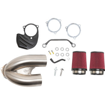 S&S Cycle Tuned Induction Air Cleaner Kit - Stainless Steel - Harley-Davidson