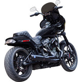 S&S Cycle 2-into-1 Qualifier Exhaust System - 50-State - Black - Softail