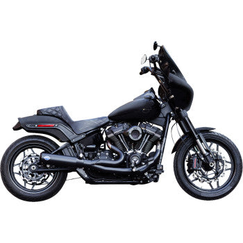 S&S Cycle 2-into-1 Qualifier Exhaust System - 50-State - Black - Softail