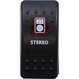 Moose Offroad Rocker Switch Rocker Switch - Stereo - Red