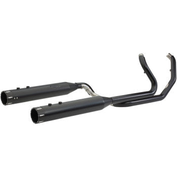 S&S Cycle El Dorado Dual Exhaust - Black - Black Tracer