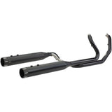 S&S Cycle El Dorado Dual Exhaust - Black - Black Tracer