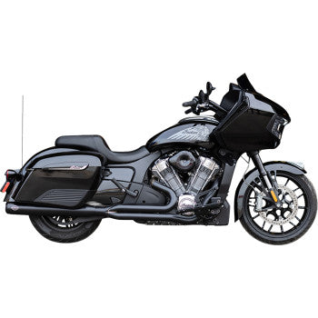 S&S Cycle 2-into-1 Qualifier Exhaust System - Guardian Black - Race Only - Indian with PowerPlus