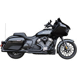 S&S Cycle 2-into-1 Qualifier Exhaust System - Guardian Black - Race Only - Indian with PowerPlus