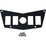 Moose Offroad Center Dash Plate Dash Plate - 4 Switch - Black