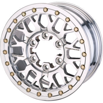 Moose Offroad Wheel - 346X - Beadlock/5 Lug - Front/Rear - Silver - 15x7 - 5/4.5 - 5+2