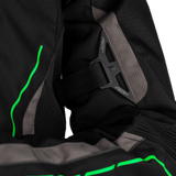 S1 CE JACKET BLK/GRY/NEON GRN TEXTILE