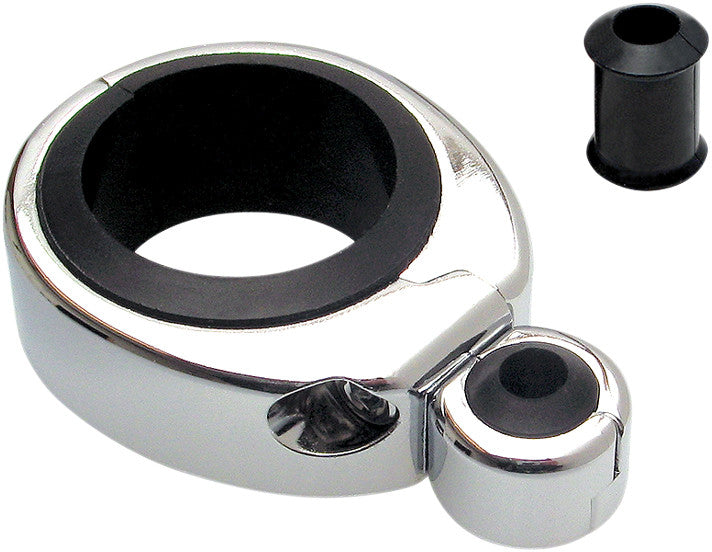 MOTION PRO CABLE CLAMP 1 1/4"-1 1/2" SINGLE THR/CLU CHROME