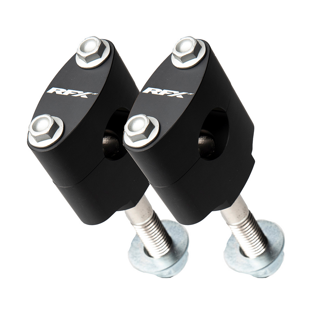 RFX HANDLEBAR MOUNT KIT 1 1/8" BLACK HON/KAW