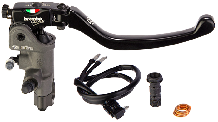 BREMBO RSC FRONT BRAKE MASTER DUAL DISC FOR 1" BARS