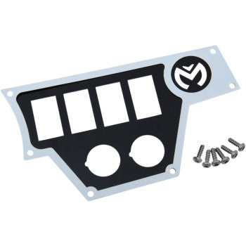 Moose Offroad Dash Plate for RZR Dash Plate - Large - Right - White