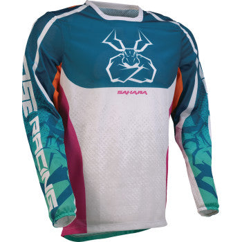 Moose Offroad Sahara Jersey Sahara Jersey - Teal/Orange/Pink
