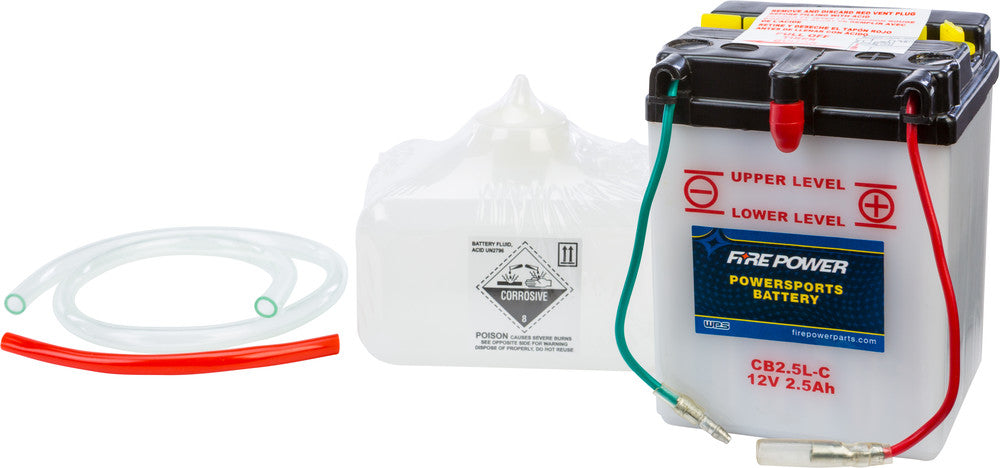 Fire Power Battery w/Acid CB2.5L-C 12V Heavy Duty - Honda