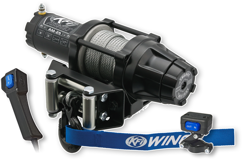 KFI 2500LB STEEL CABLE ASSAULT SERIES WINCH