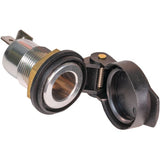 Tecmate OptiMate™ Panel Mount DIN Socket - Panel Mount - Flip Cap