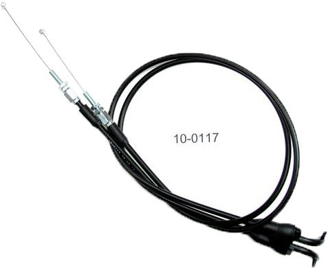 MOTION PRO BLACK VINYL THROTTLE PUSH-PULL CABLE SET
