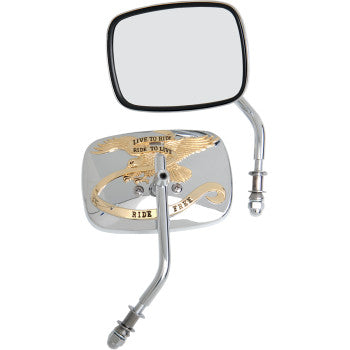 Live To Ride Custom Mirrors — Rectangle