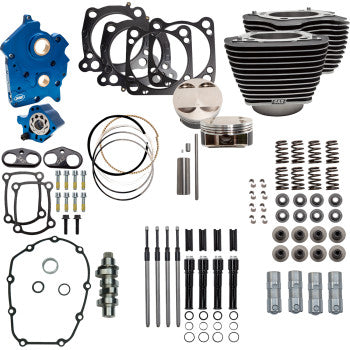 S&S Cycle Power Pack - 4.375" Stroke - Water Cooled - Black w/Highlights - M8
