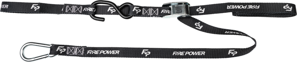 FIRE POWER 1" TIE-DOWN SOFT-TIE BLACK 2/PK
