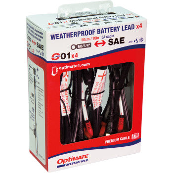 Tecmate OptiMate™ Battery Lead with Ring Terminal - 12V - Fused - 4 Pack