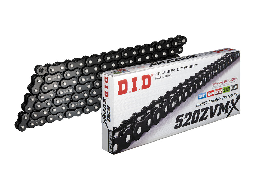 D.I.D SUPER STREET 520ZVMX-120 BLACK/BLACK