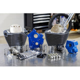 S&S Cycle 132" Power Package Engine Performance Kit - Chain Drive - Oil Cooled - Highlighted Fins - M8