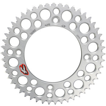 RENTHAL Ultralight Rear Sprocket - 49 Tooth - Silver - Gas Gas/Husqvarna/KTM