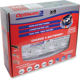 Tecmate OptiMate™ 3 Multi-Battery Charger and Maintainer - 4 Bank