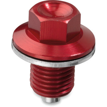 Moose Offroad Magnetic Drain Plug Magnetic Drain Plug - Red - Yamaha