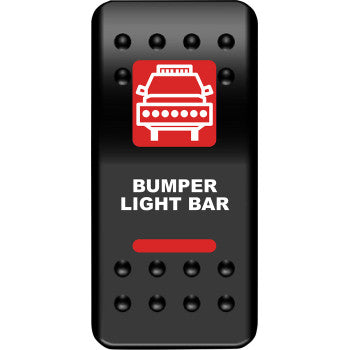 Moose Offroad Rocker Switch Rocker Switch - Bumper Light Bar - Red