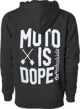 DBK Moto is Dope Youth Charcoal Heather Hoodie