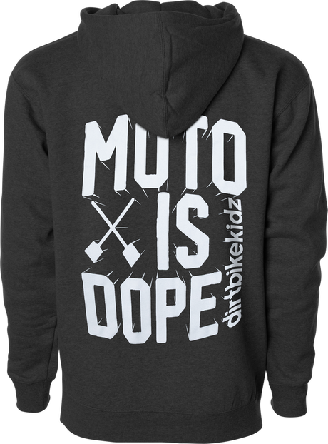 DBK Moto is Dope Youth Charcoal Heather Hoodie