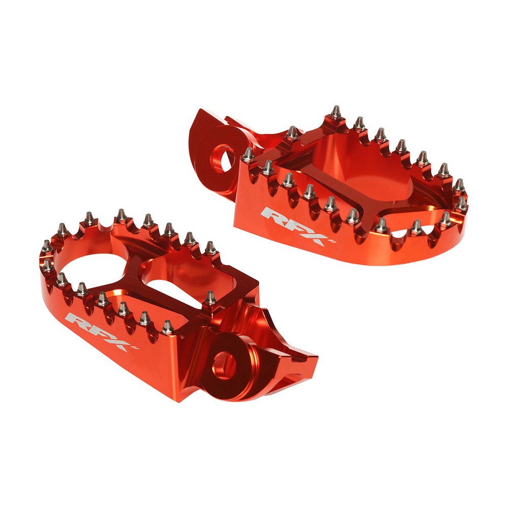 RFX FOOTPEGS ORANGE KTM/HUSQ/GAS