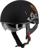 HH-65 Corvus Matte Black/Orange Helmet