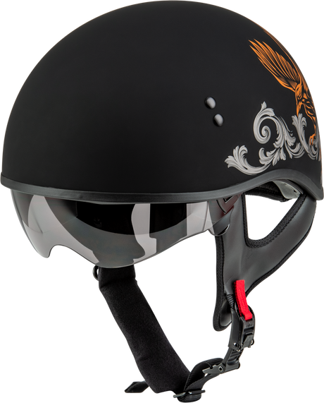 HH-65 Corvus Matte Black/Orange Helmet