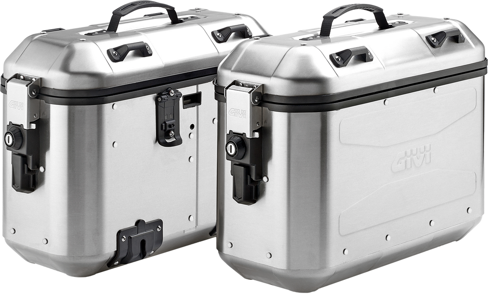 GIVI DOLOMITI MONOKEY SIDE CASE 36L SILVER PAIR