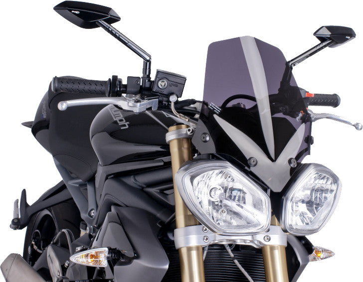 PUIG WINDSCREEN NAKED NEW GEN DARK SMOKE TRI