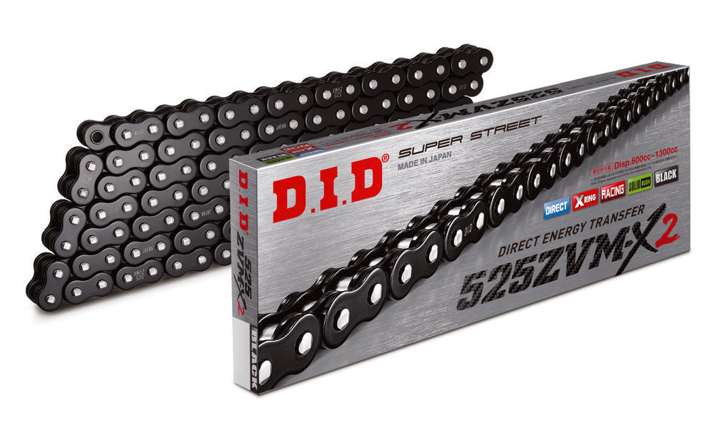 D.I.D CHAIN 525ZVM-X2 BK&BK-130ZB