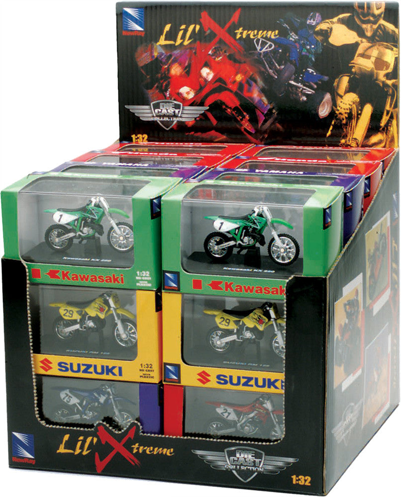 NEW-RAY REPLICA 1:32 ATV SET ASSORTED ATV/RACE BIKE MODELS