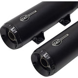 S&S Cycle Grand National Slip-On Mufflers - Black - Race Only