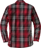 COVERT WOMENS FLANNEL RED/GREY LG