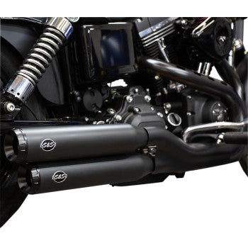 S&S Cycle Grand National Slip-On Mufflers - Ceramic Black