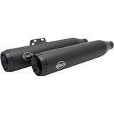 S&S Cycle Grand National Slip-On Mufflers - Black