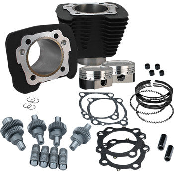 S&S Cycle Hooligan Kit - 883 cc to 1200 cc - Wrinkle Black - Sportster