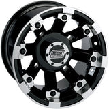 Moose Offroad Wheel - 393X - Front - Black - 12x7 - 4/136 - 4+3
